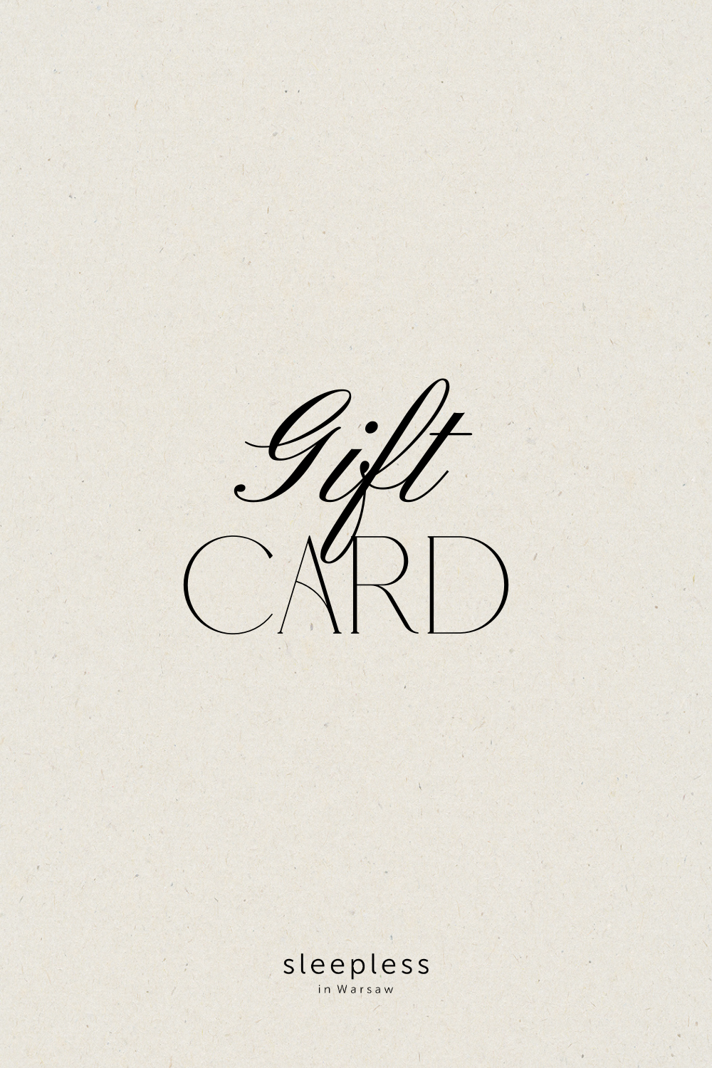 On-line Gift Card