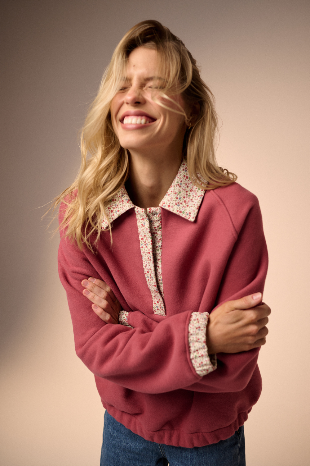 Bluza Blossom Polo rouge