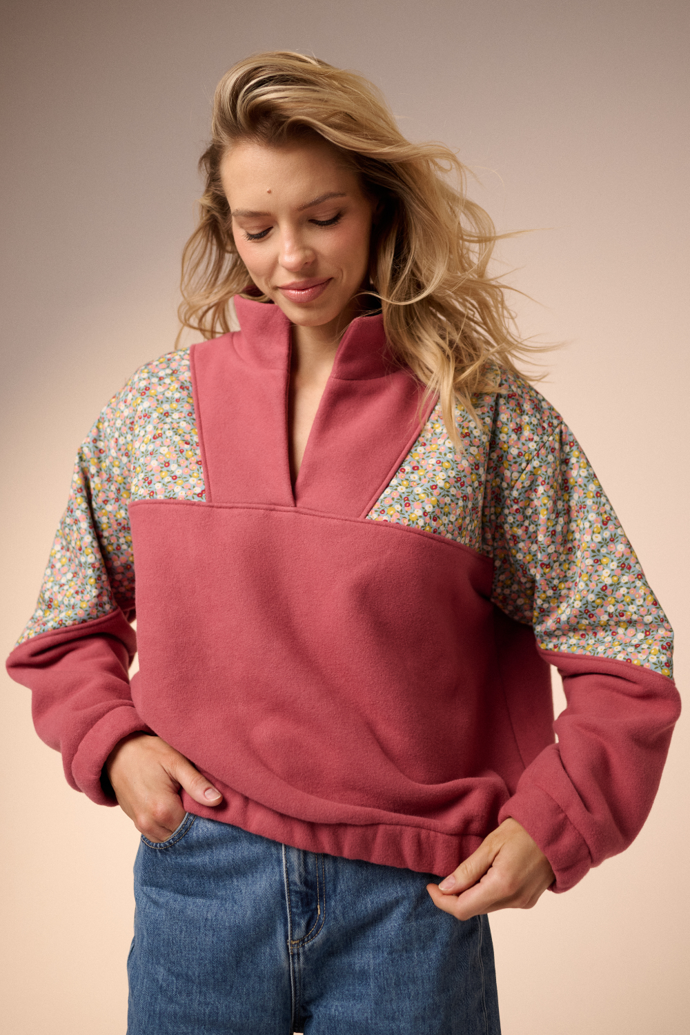 Bluza Floral rouge