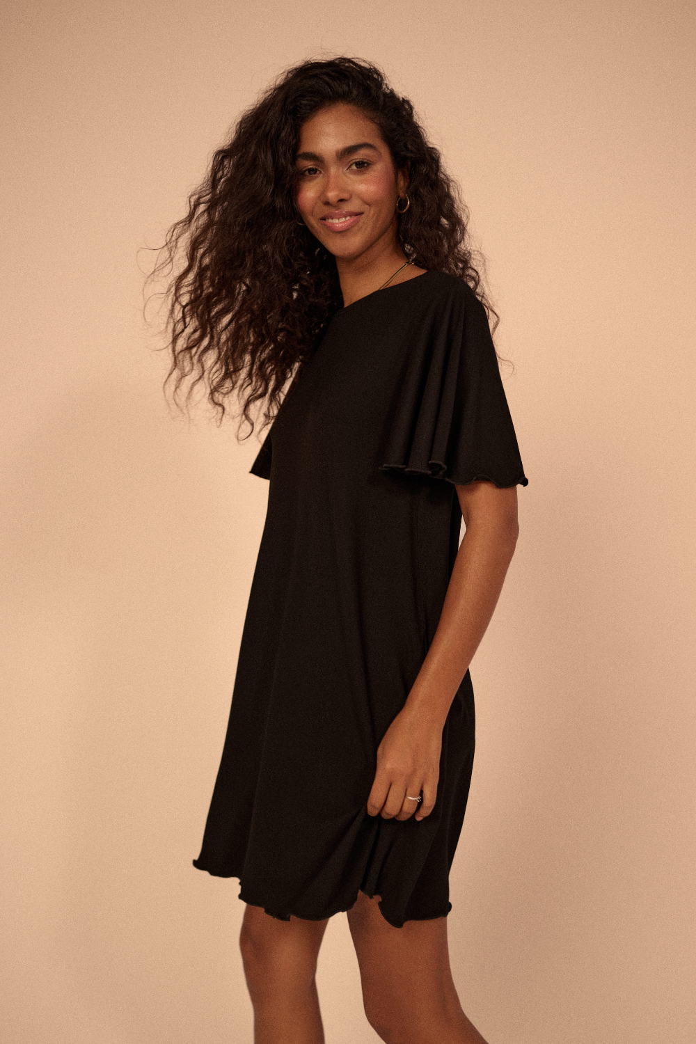Koszulka nocna Wings black