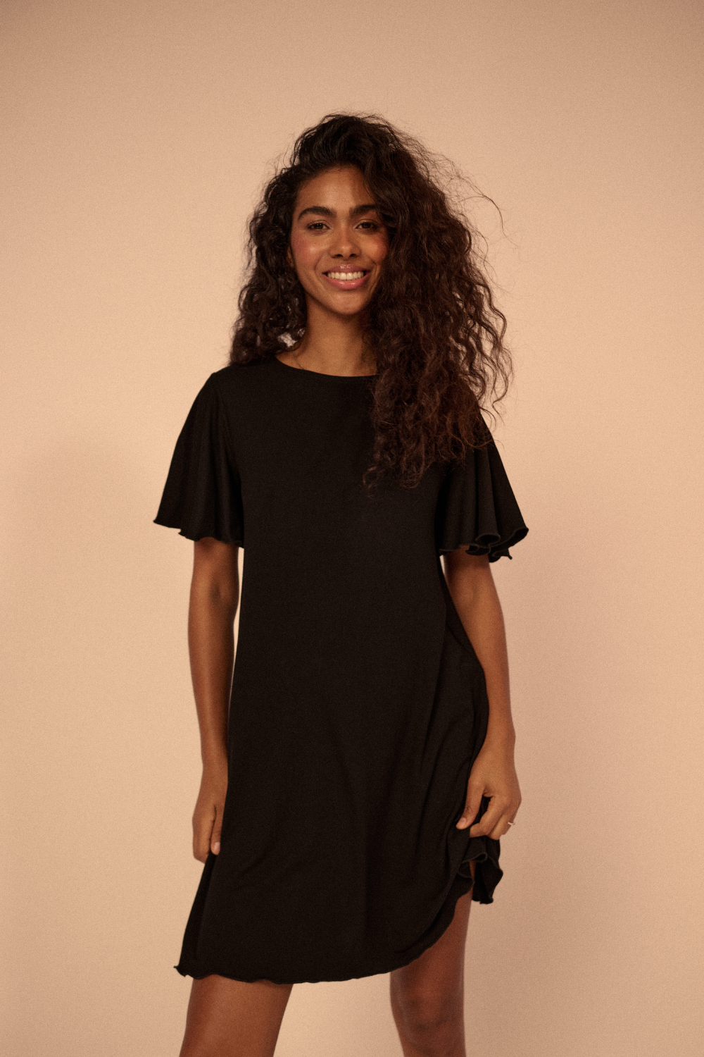 Koszulka nocna Wings black
