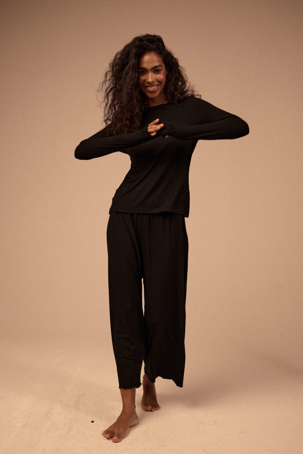 Piżama so comfy black long