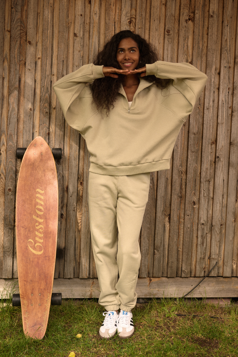 Bluza matcha Wave