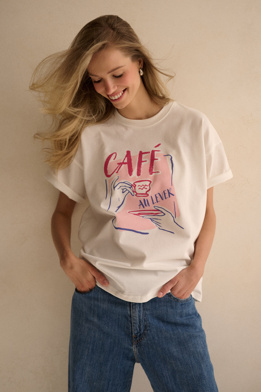 T-shirt Café au lever