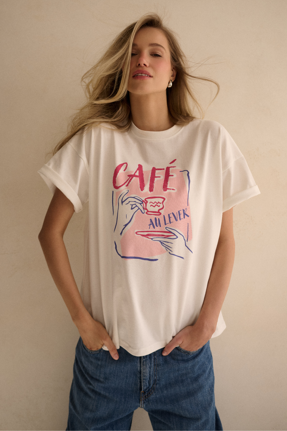 T-shirt Café au lever