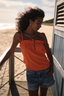 Top Léa orange