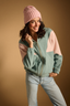 Bluza polarowa Coastal matcha&pink