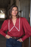 koszula Stephanie burgundy