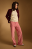 Spodnie sztruksowe Harper pink