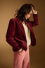 Marynarka Velvet cherry