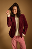 Marynarka Velvet cherry