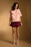 Piżama Amelie burgund short