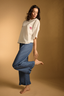 Piżama Amelie denim long