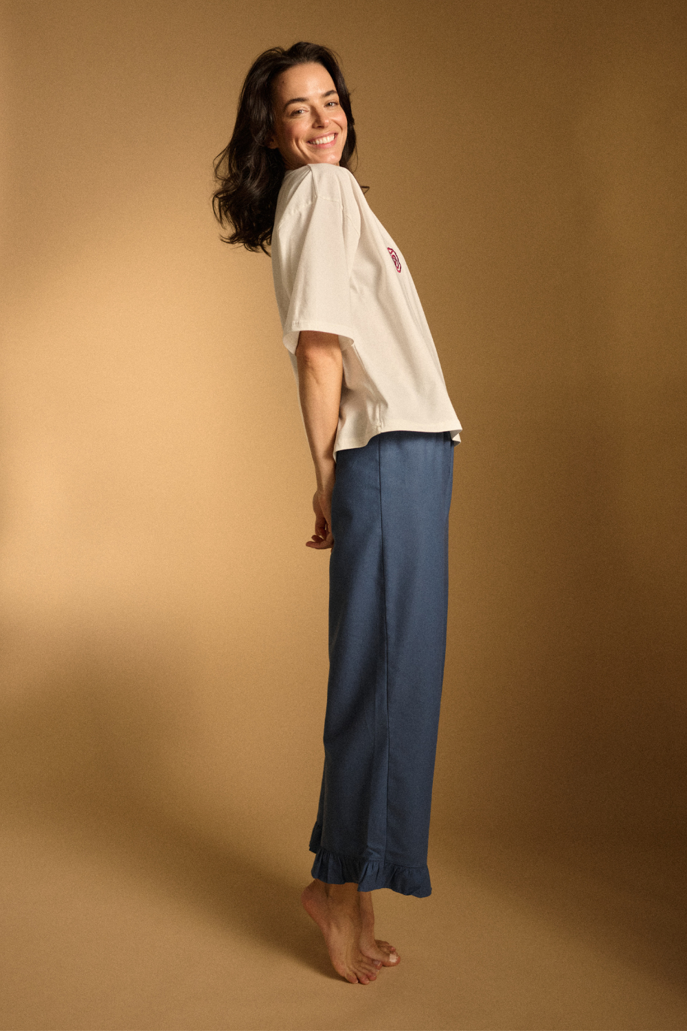Piżama Amelie denim long