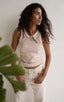 ARCHIVE - Tanktop sand & white - brak metek