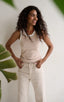 ARCHIVE - Tanktop sand & white - brak metek