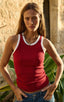 ARCHIVE - Tanktop bordo & white - drobna wada