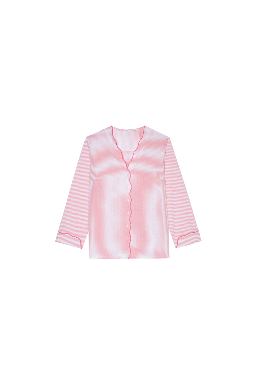 Piżama Sunday Stripe Set pink long