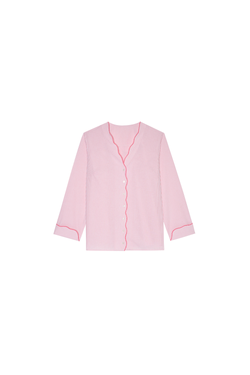 Piżama Sunday Stripe Set pink long