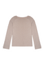 Longsleeve wool blend melange beige