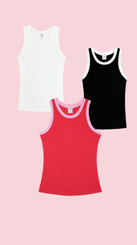 Sunset Tanktop 3-PAC SET