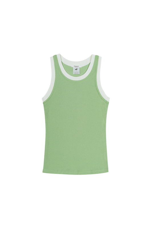 Tanktop matcha & white
