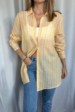 ARCHIVE - Koszula yellow & white stripes