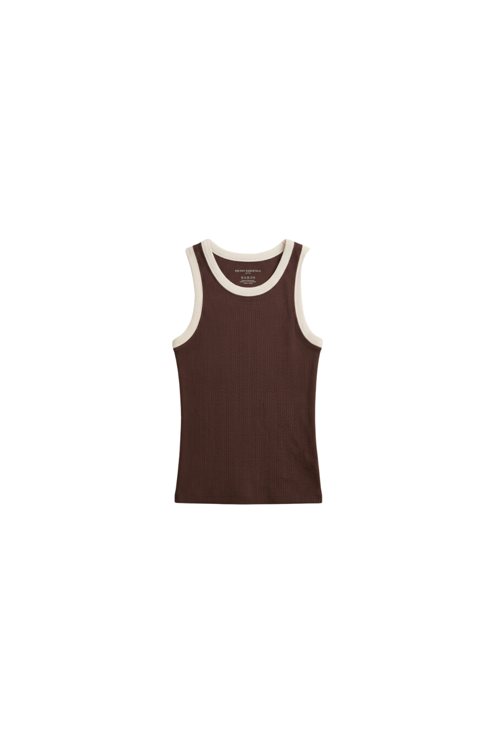 Tanktop chocolate & sand
