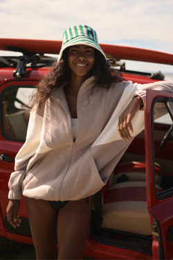 Bluza polarowa Coastal taupe&cream