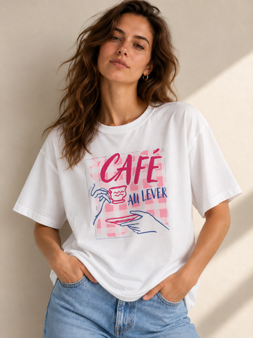 ARCHIVE - T-shirt Cafe au lever