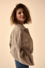Kurtka sztruksowa Hailey grey pearl