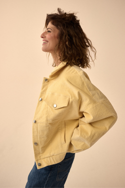 Kurtka sztruksowa Hailey yellow