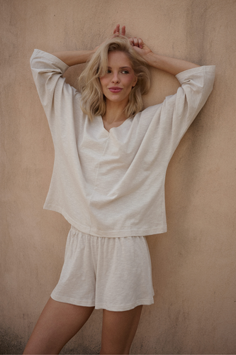 Piżama kimono grey pearl