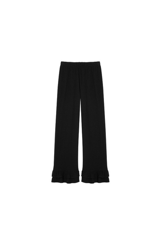 Spodnie dzianinowe z falbanką Dolly