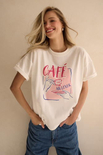 T-shirt Café au lever