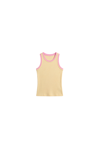 Tanktop butter & pink