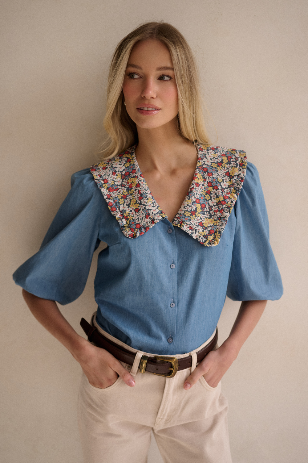 ARCHIVE - koszula Grace denim