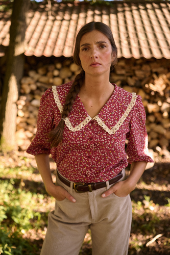 koszula Grace burgundy