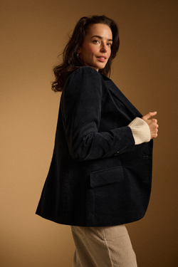 Marynarka Velvet navy