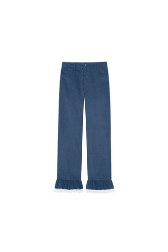 Spodnie sztruksowe Margot steel blue