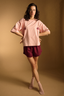 Piżama Amelie burgund short