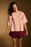 Piżama Amelie burgund short