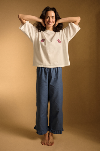 Piżama Amelie denim long