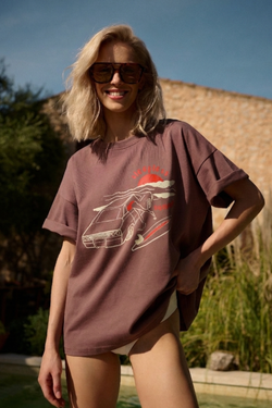 T-shirt Surf & Fun chocolate