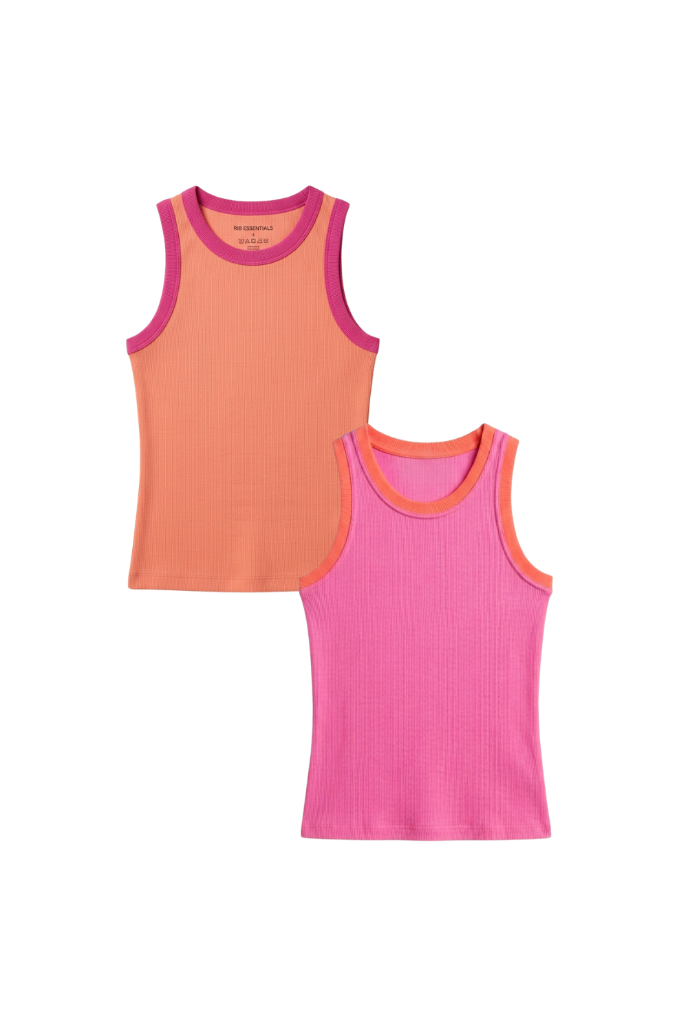 Zestaw Tanktopów Orange & Pink + Pink & Orange