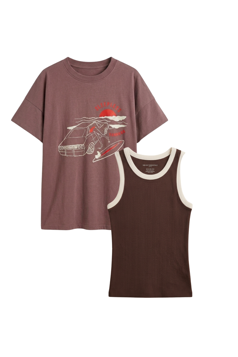 Zestaw Chocolate T-shirt + Tanktop