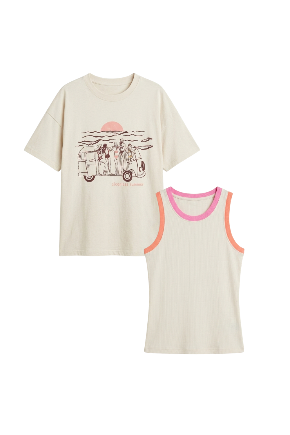 Zestaw T-shirt Summer van + Tanktop