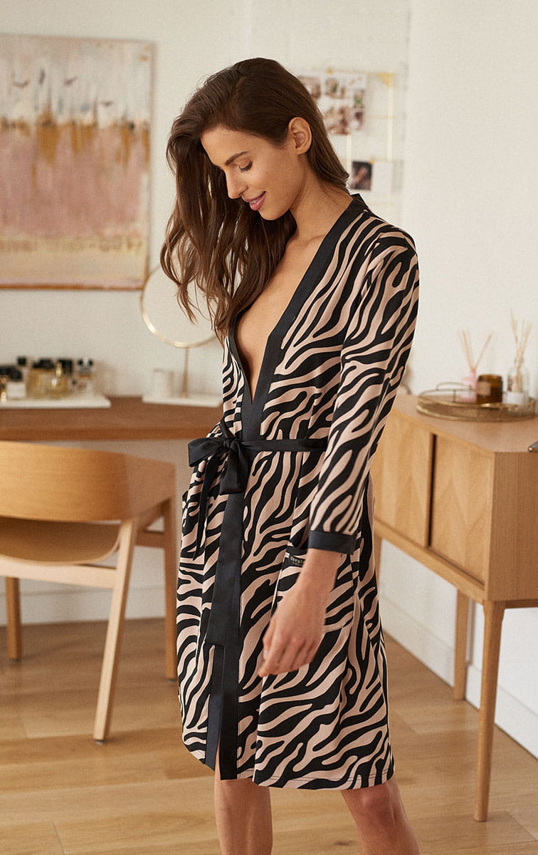 Szlafrok zebra bathrobe