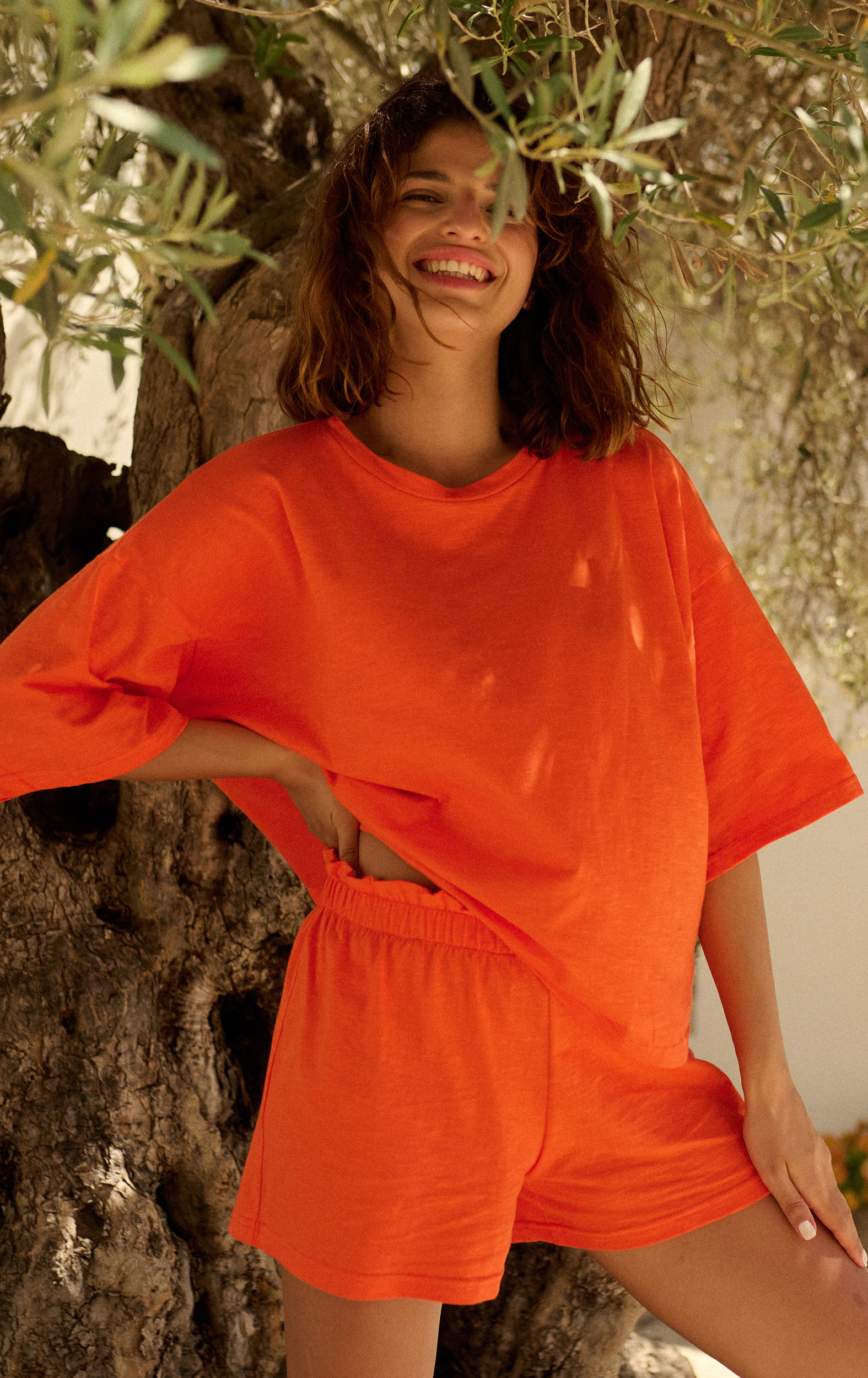 Piżama simple pleasure orange
